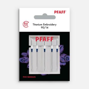 Igły do haftu PFAFF® Titanium rozmiar 90/14 – zestaw 5 szt.